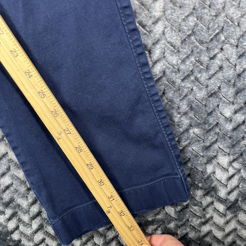 J. Crew Men's Straight Fit Flex Chino Pant Cotton H3186 Blue Size W34 L32 tag34